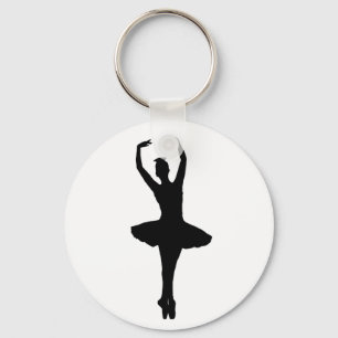 BALLERINA PIROUETTE EN POINTE (Ballet Dancer) ~ Key Ring