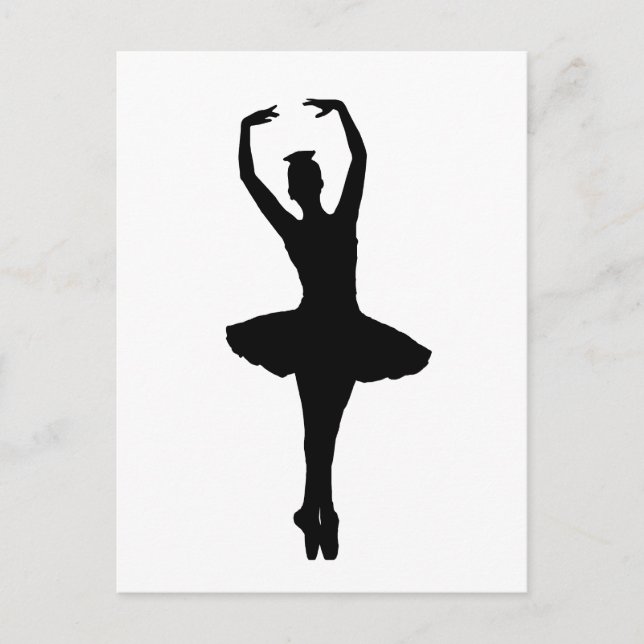 BALLERINA PIROUETTE EN POINTE (Ballet Dancer) ~ Postcard (Front)
