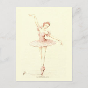 Ballerina Postcard