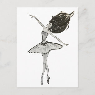 Ballerina Postcard