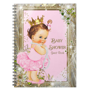 Ballerina Princess Baby Shower Guest Book