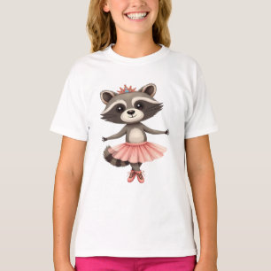 Ballerina Racoon Ballet Dance Plié, Chassé, Jett T-Shirt