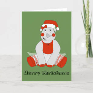 Ballerina Rhino - Christmas Special Holiday Card