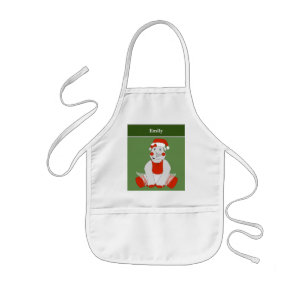 Ballerina Rhino - Christmas Special Kids Apron