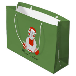 Ballerina Rhino - Christmas Special Large Gift Bag
