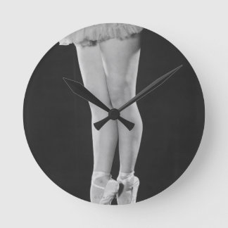 Ballerina Round Clock