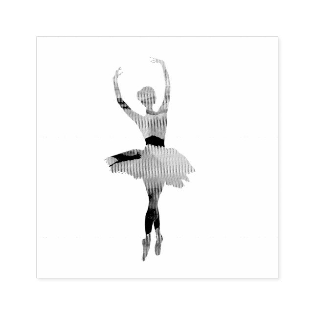 Ballerina  rubber stamp (Imprint)