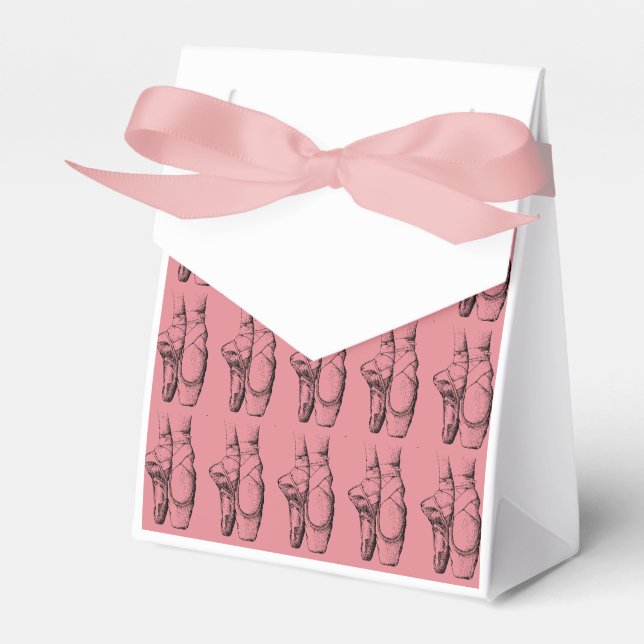 Ballerina Shoes Ballet Birthday Party Favours Box (Front Side)
