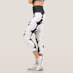Ballerina Silhouette Capri Leggings