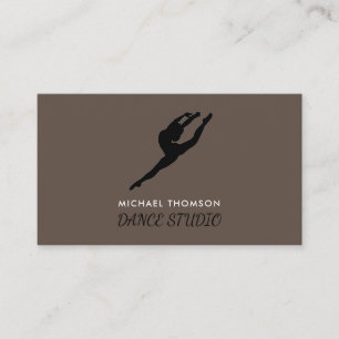 Ballerina Silhouette, Dancing Instructor Business Card