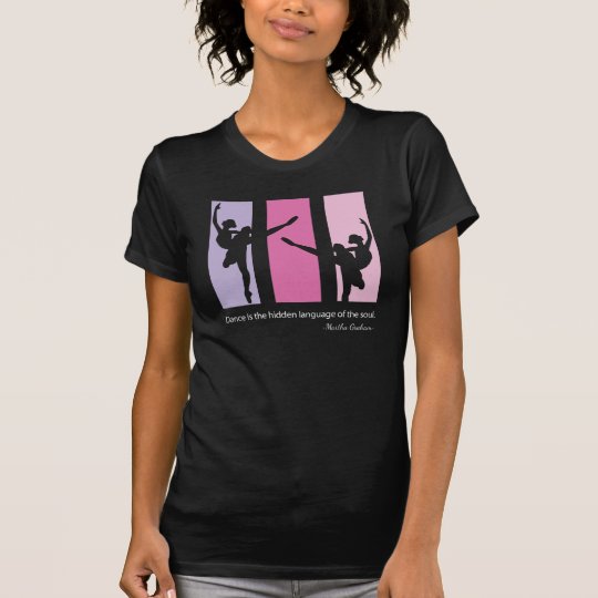 Ballerina Silhouette in Pink T-Shirt