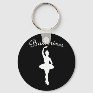 Ballerina Silhouette Key Ring