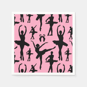 Ballerina Silhouette Napkin