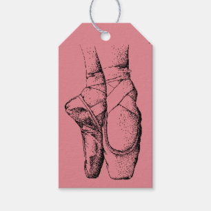 Ballerina Slippers Ballet Birthday Gift Tags