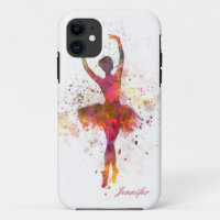 Ballerina Splatter Art Personalised Name | Ballet