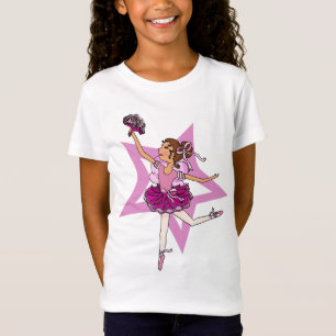 Ballerina star in pink with dark hair top