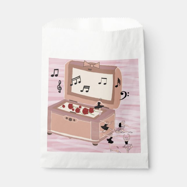 Ballerina Symphony in a Box - Ballerina Art Favour Bags (Front)
