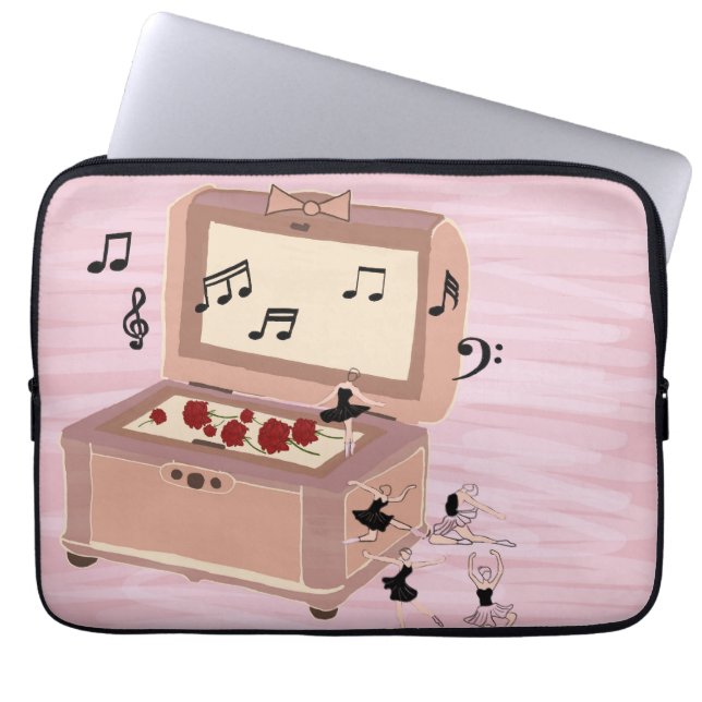 Ballerina Symphony in a Box - Ballerina Art Laptop Sleeve (Front)