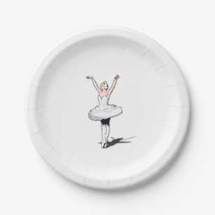 Ballerina Themed Birthday Party Paper Plates