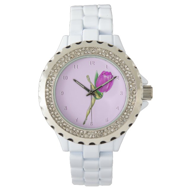 Ballerina Tulip Ballet Dance Watch Gift (Front)