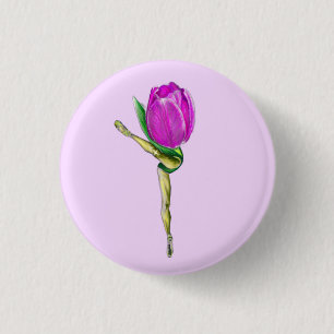 Ballerina Tulip Button
