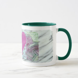 Ballerina Turning in Pink Heart Mug