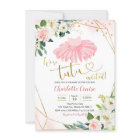 Ballerina Tutu Baby Shower Invitation