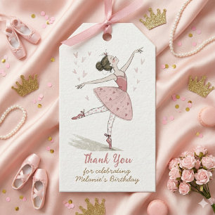 ballerina tutu Birthday Party Gift Tags
