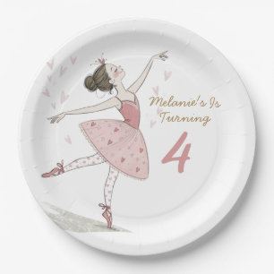 ballerina tutu Birthday Party  Paper Plate