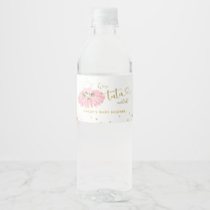 Ballerina Tutu Cute Birthday Water Bottle Labels