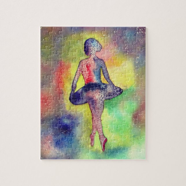 Ballerina Watercolor Art Puzzle (Vertical)