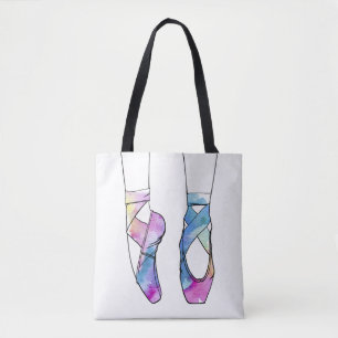 Ballerina Watercolor Ballet  Tote Bag