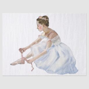 Ballerina Watercolor Decoupage Tissue Paper