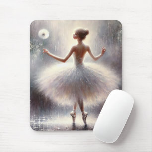 Ballerina With A Dandelion Mouse Mat