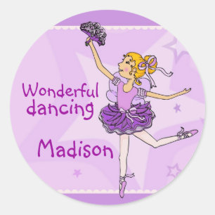 Ballerina Wonderful dancing sticker blonde/purple