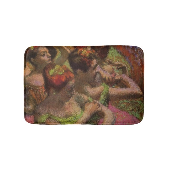 Ballerinas Adjusting Their Dresses (Edgar Degas) Bath Mat (Front)