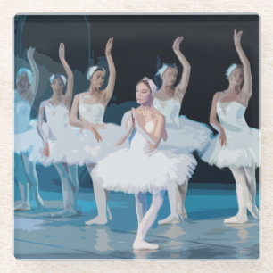 Ballerinas Ballet Dancer Dance Recital Dancers     Glass Coaster