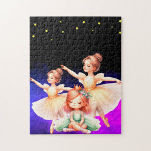  Ballerina's Dance behind the princess Jigsaw Puzzle