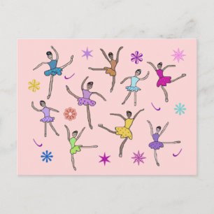 Ballerinas Dancing Postcards