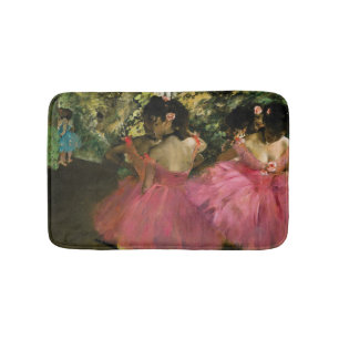 Ballerinas in Pink by Edgar Degas Bath Mat