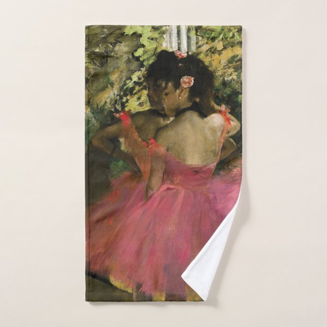 Ballerinas in Pink by Edgar Degas Hand Towel (Hand Towel)