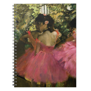 Ballerinas in Pink by Edgar Degas Notebook