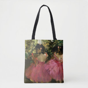 Ballerinas in Pink by Edgar Degas Tote Bag