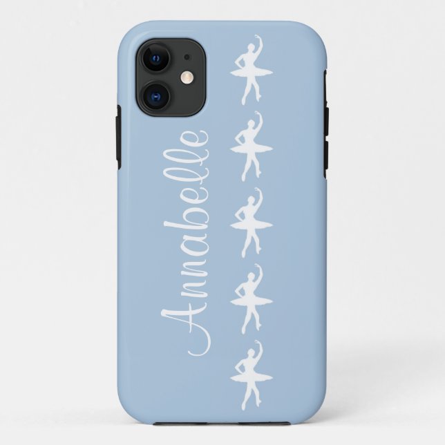 Ballerinas on Blue iPhone 5 Case (Back)