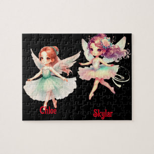 Ballerinas with wings and tutu jigsaw puzzle