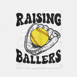 Ballers Softball Mum Baseball Mum Mothers Day Gift Fleece Blanket