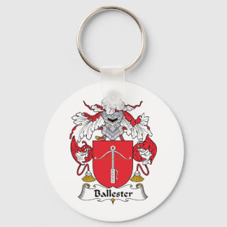 Ballester Family Crest Key Ring