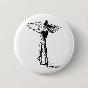 Ballet 6 Cm Round Badge