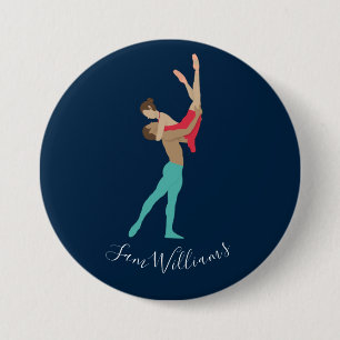 Ballet 7.5 Cm Round Badge