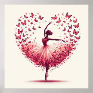 Ballet and Butterflies Poster
